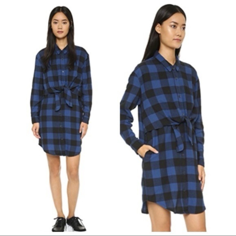 Cheap Monday Buffalo Plaid dress sz XS